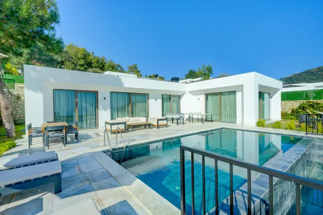 Kalkan İslamlar’da Özel Havuzlu Villa Mars | 6 Kişilik Tatil Villası