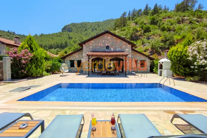 Kayaköy Korunaklı Havuzlu Villa | 6 Kişilik Villa Kayaköy 2