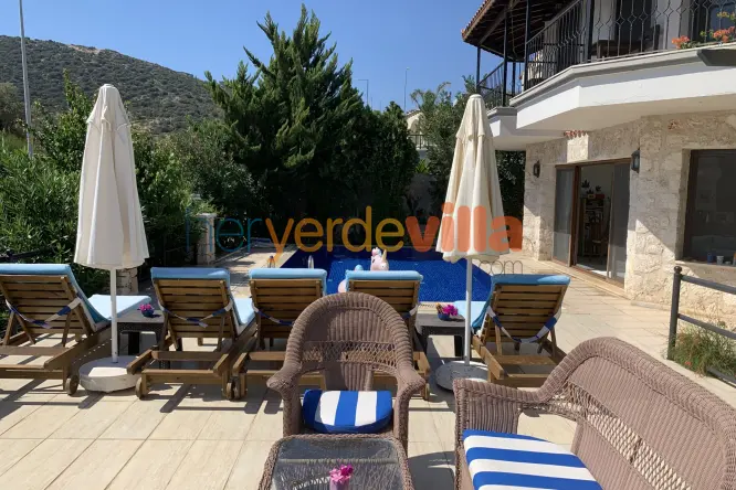 Kalkan Merkez’de Deniz Manzaralı Villa – Villa Lady