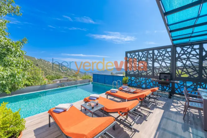 Villa Loft İslamlar | Kalkan’da Kapalı Havuzlu ve Jakuzili Villa