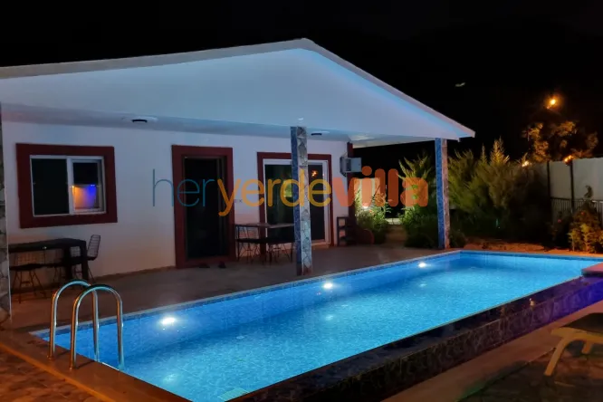 Villa Çınar | Seydikemer Yaka Köy’de Korunaklı Havuzlu Villa