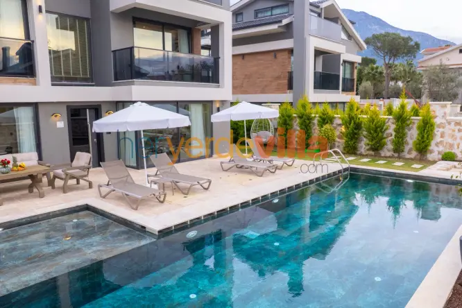 Villa Zen 1 | Fethiye Ölüdeniz'de Jakuzili, Hamamlı ve Saunalı Villa