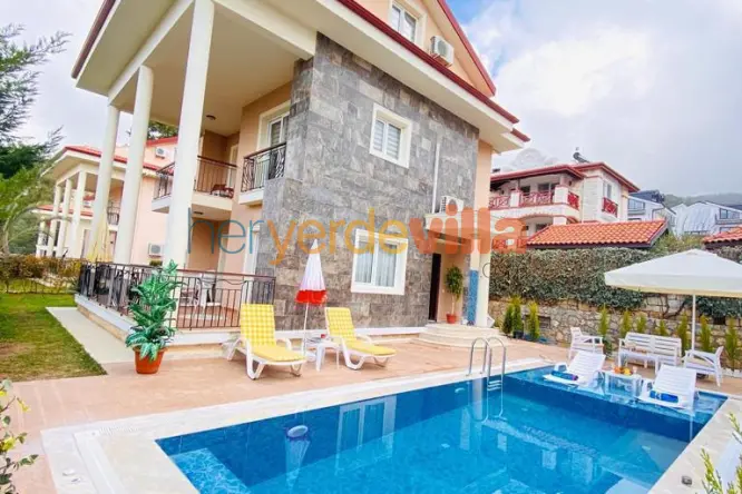 Villa Elisa | Fethiye Ovacık'ta Çocuk Havuzlu 8 Kişilik Villa