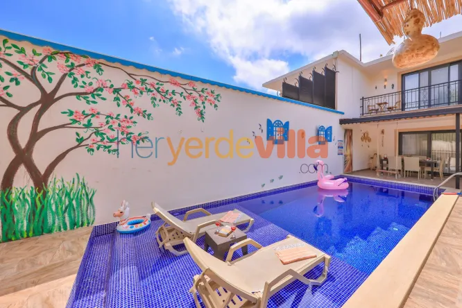 Kaş Çukurbağ Korunaklı Havuzlu Villa | Villa Klas Yiğit