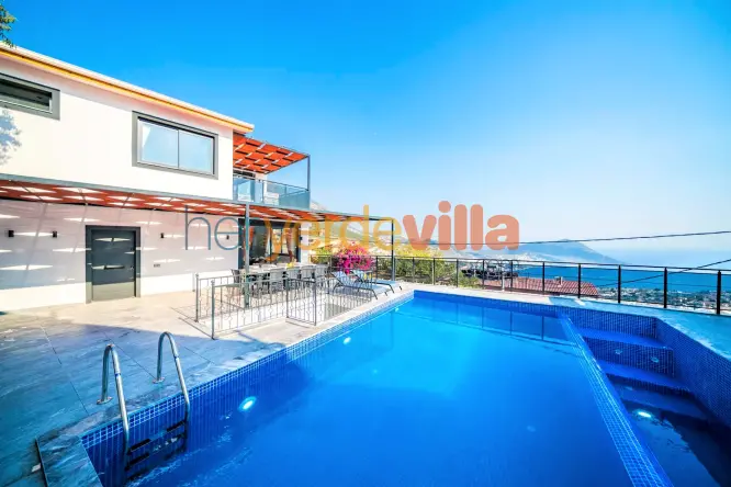 Kalkan Akbel Deniz Manzaralı Villa | 10 Kişilik Villa Ocean