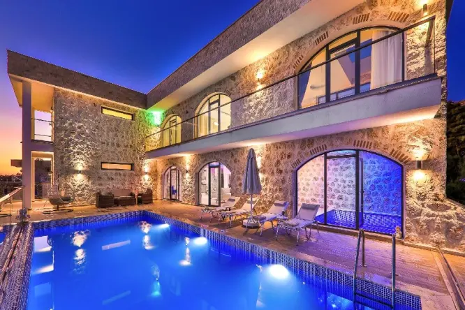 Kalkan İslamlar 8 Kişilik Villa | Kapalı Havuzlu Slim 10