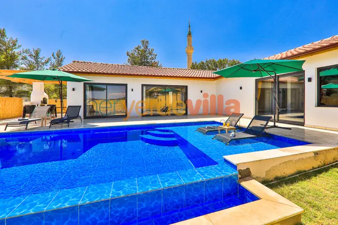 Kalkan Sarıbelen Korunaklı Villa | Villa Zelyus