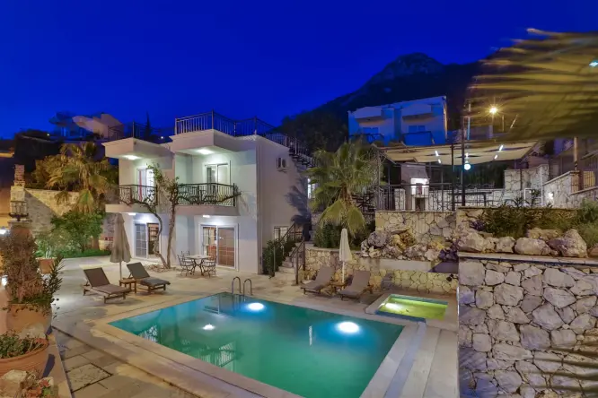 Kalkan Kızıltaş Deniz Manzaralı Villa | Villa Louise