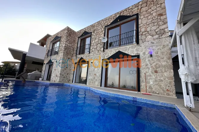 Kalkan Akbel Deniz Manzaralı Villa | Villa Aslan Çırağan