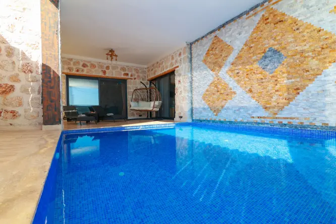 Villa Jungle Duo – Kalkan’da Muhafazakar Balayı Villası, Özel Havuzlu & Deniz Manzaralı