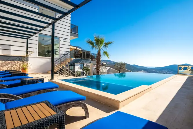 Kalkan Akbel Kiralık Villa | Villa In The Sky 10 Kişilik