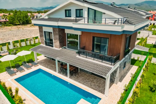 Fethiye Kargı'da 4+1 Özel Havuzlu Villa Galaksi Mars 1 | Kalabalık Aileler için İdeal!