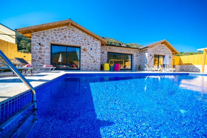 Kalkan Sarıbelen Kiralık Villa | Villa Ediz 4 Kişilik